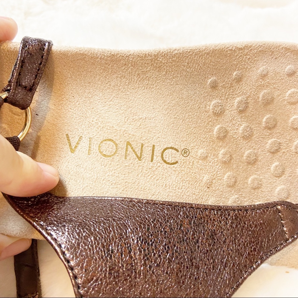 Vionic Kirra Back Strap Sandal Metallic Brown 6 - image 3
